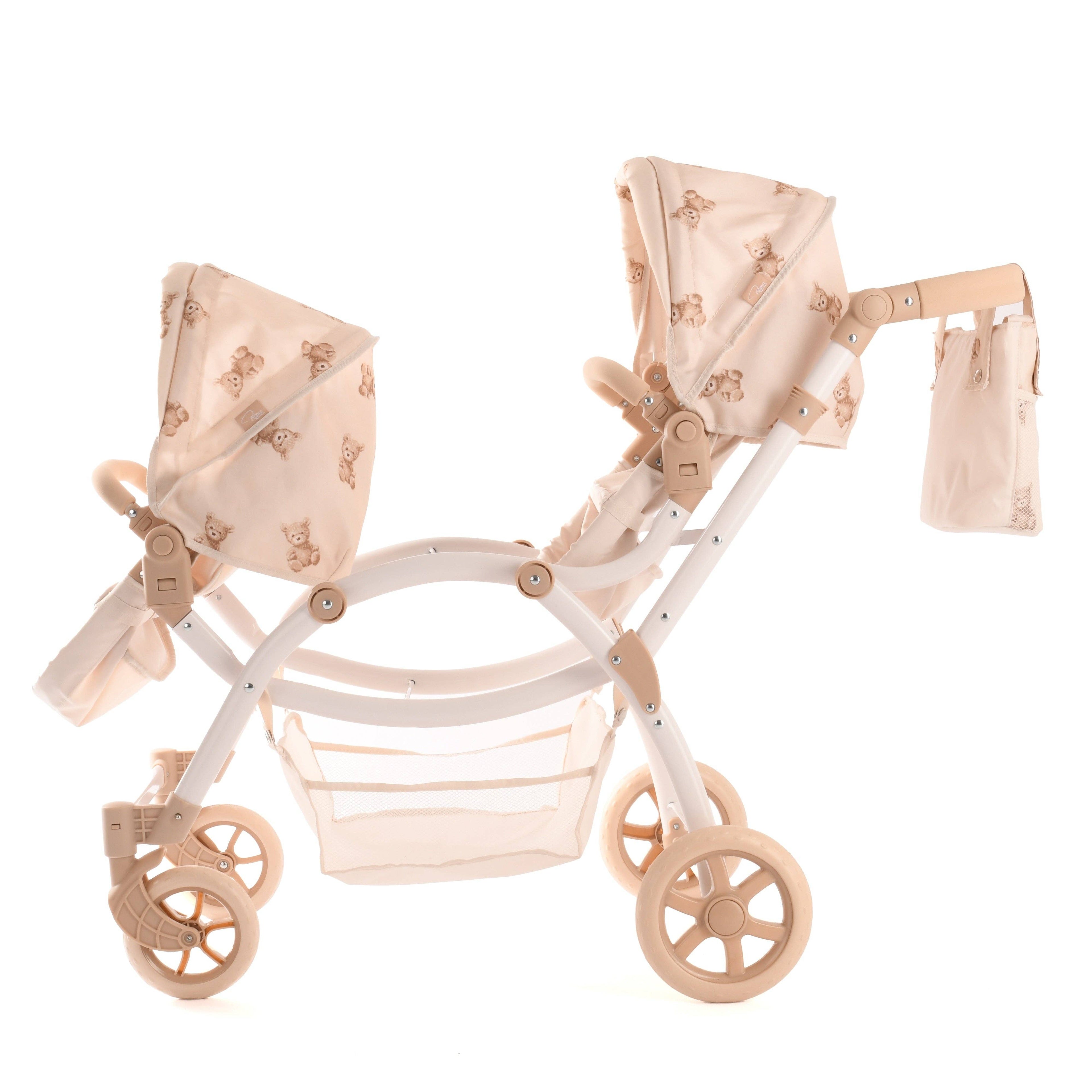 Roma Twin Pram - Teddy Bear