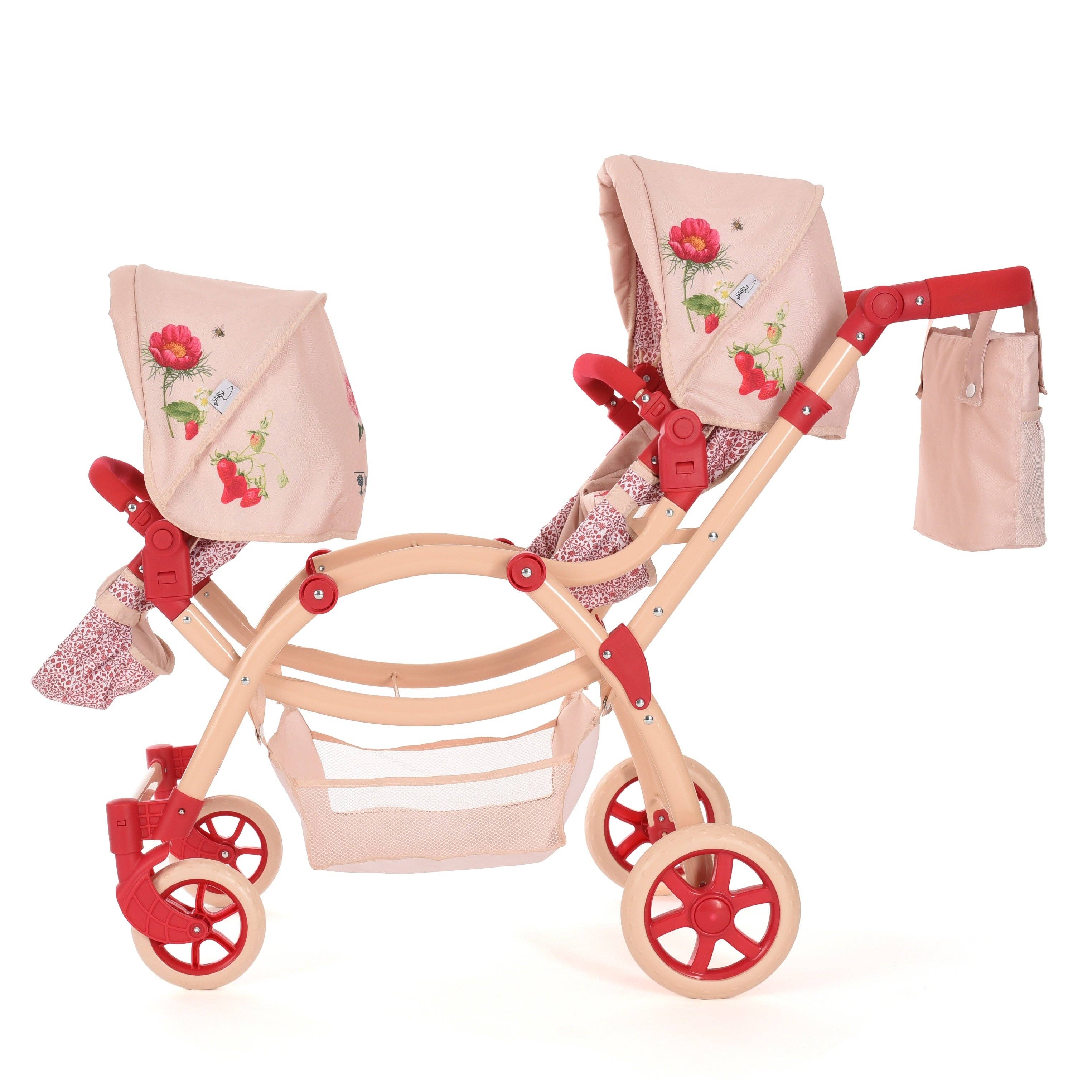 Roma RHS Twin Dolls Pram - Flora Collection