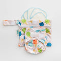 Reusable Doll Toy Diaper Set with 5 Mini Reusable Baby Wipes: Boardwalk