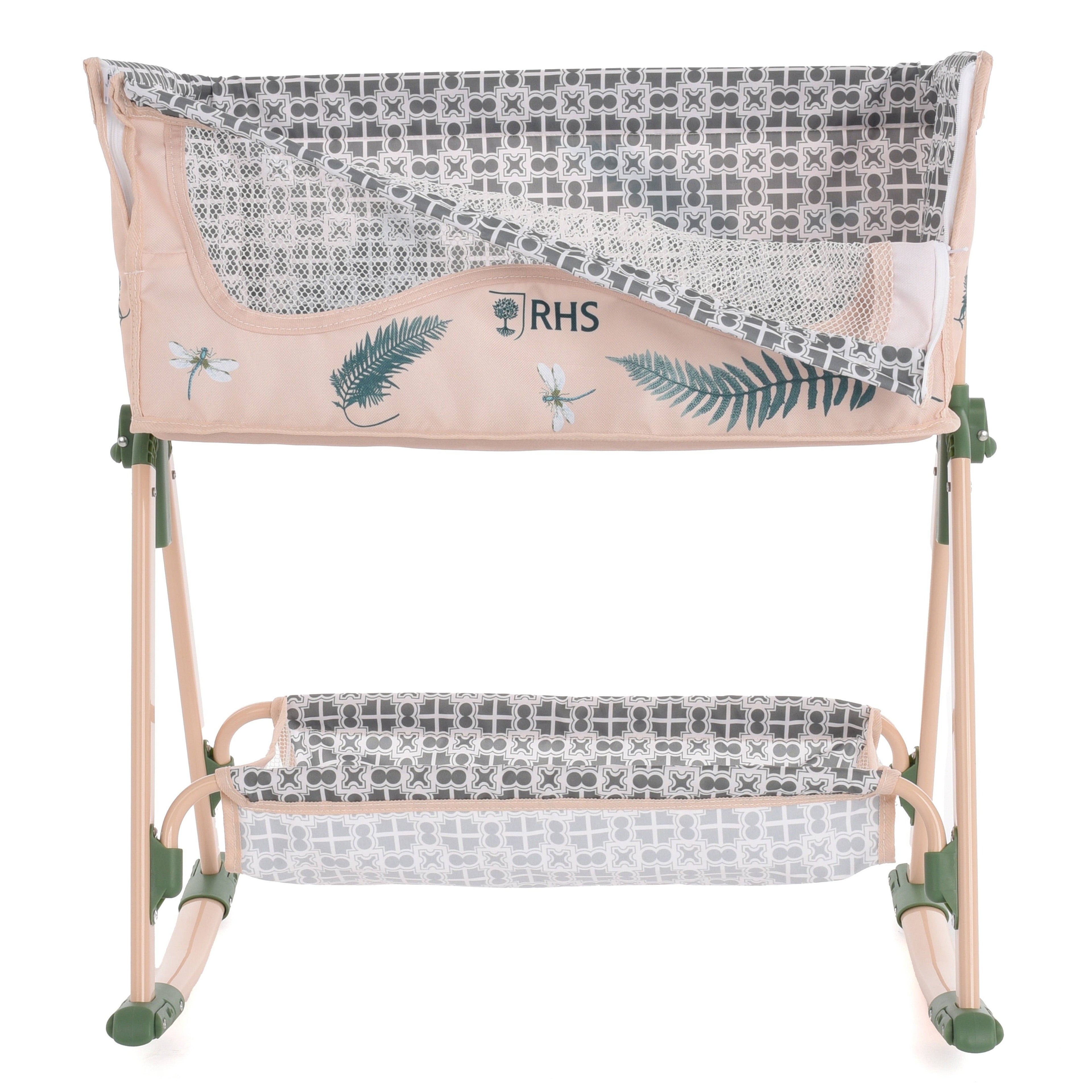 Roma Bedside Crib - Fern
