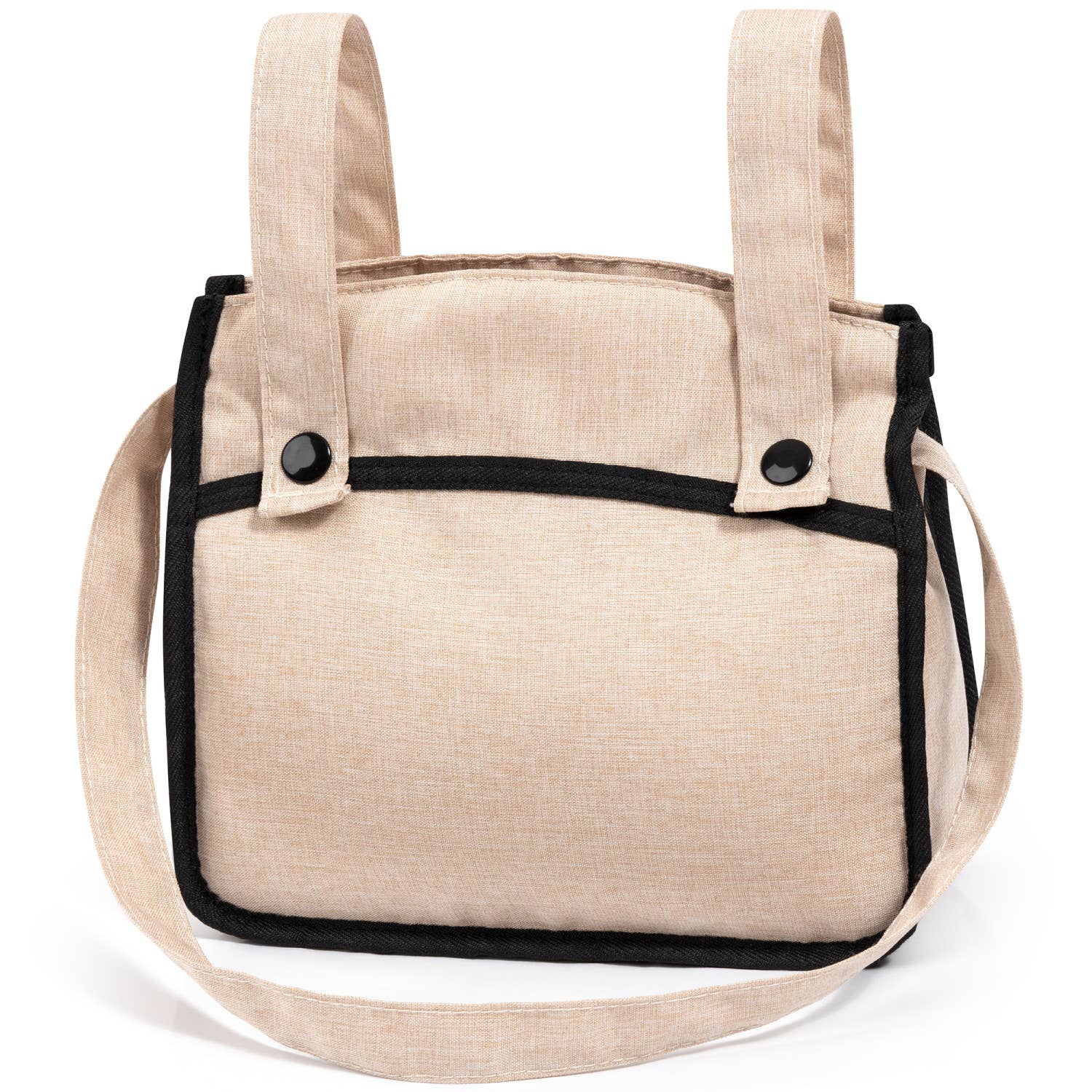 Twin Pram Neo - Beige & Black