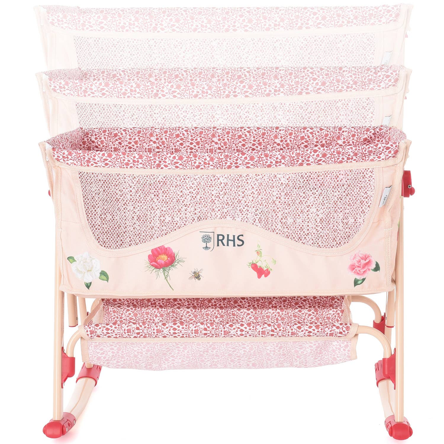 Roma Bedside Crib - Flora