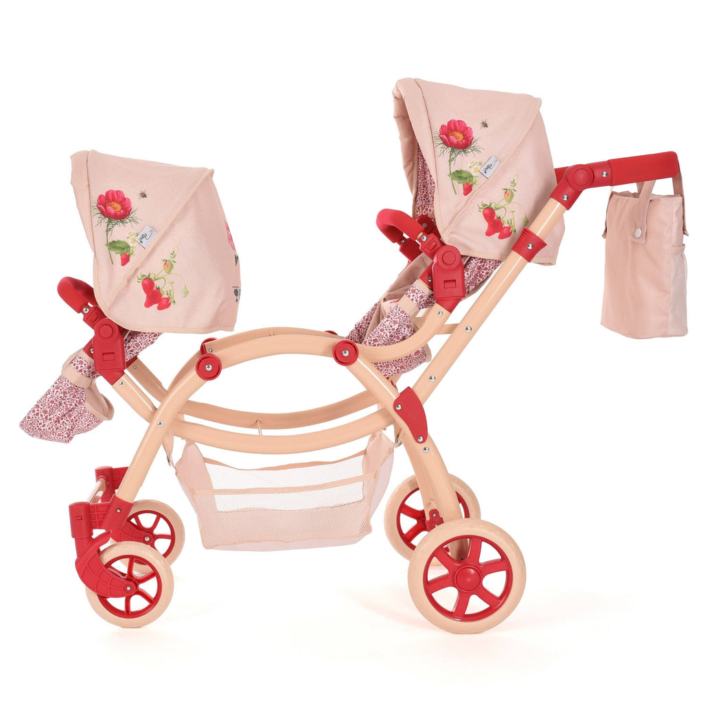 Roma RHS Twin Dolls Pram - Flora Collection