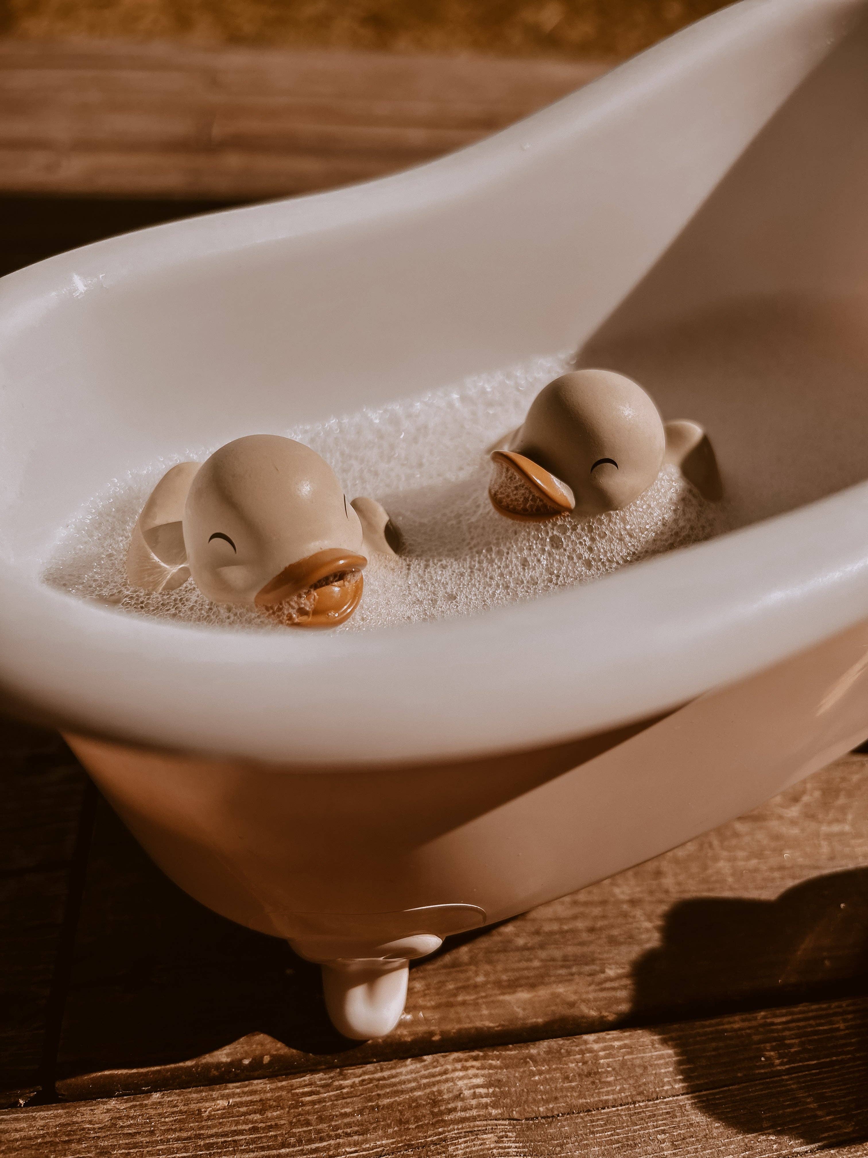 My Tubby Doll Bath Set - Coral | Silicone Baby Doll Bathtub Playset