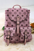 Pink Girls Pleather Mini Backpack | Stylish Mini Diaper Bag for Kids & Tweens