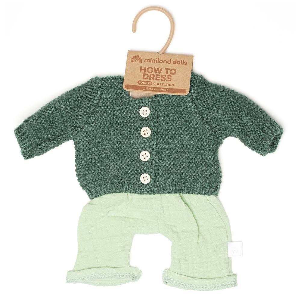 Small Full-Size Baby Forest Outfit Set (14-16") - Boy