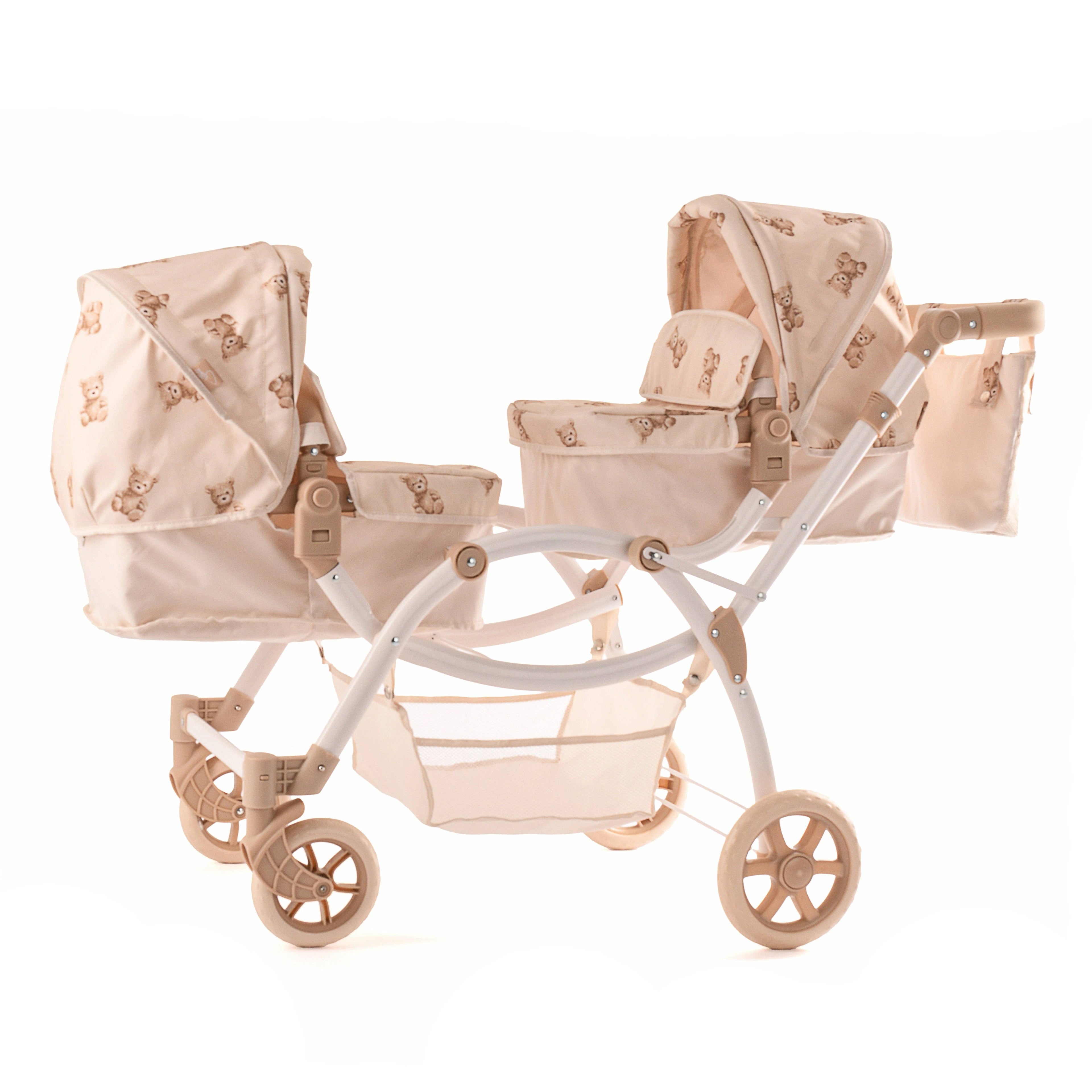 Roma Twin Pram - Teddy Bear