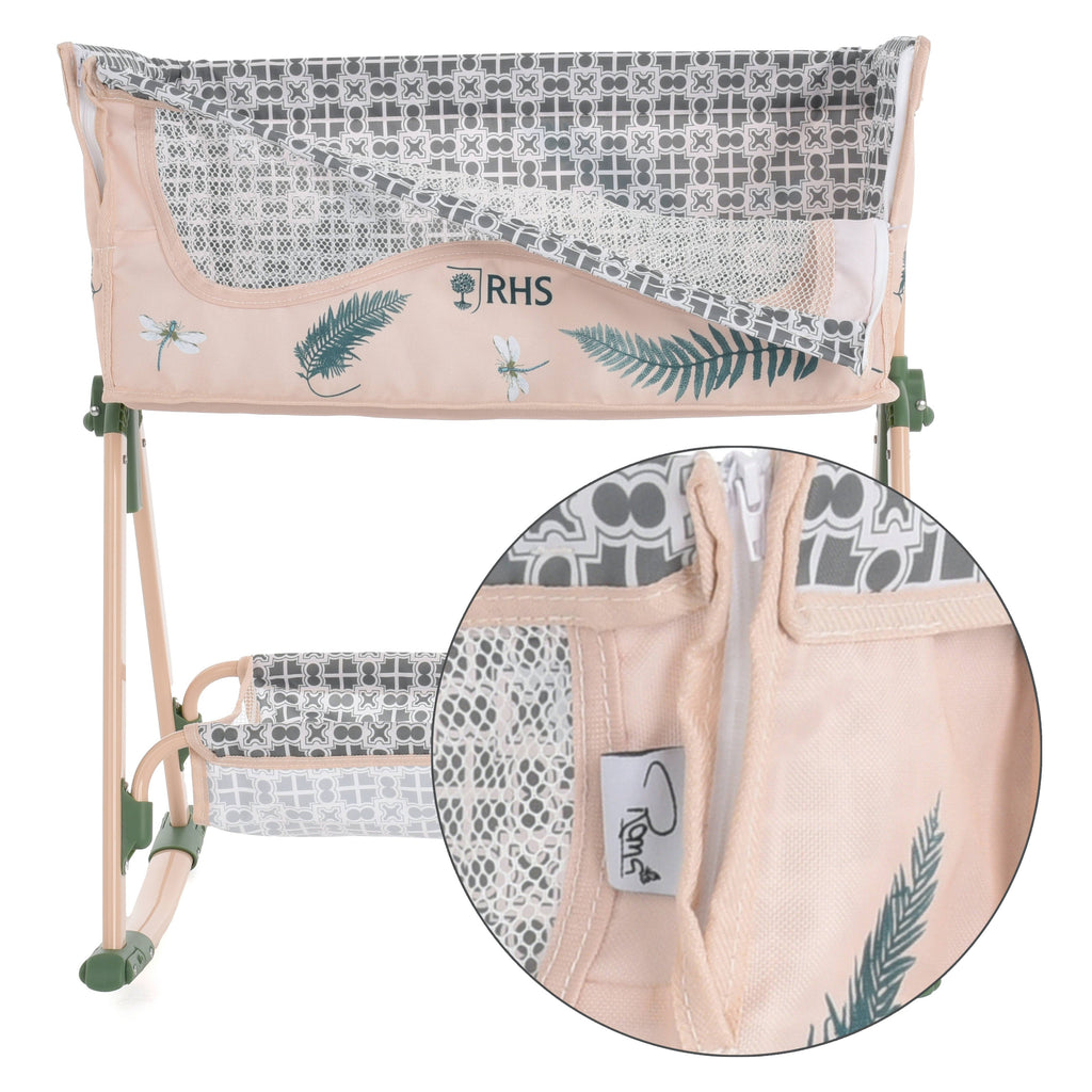 Roma Bedside Crib - Fern