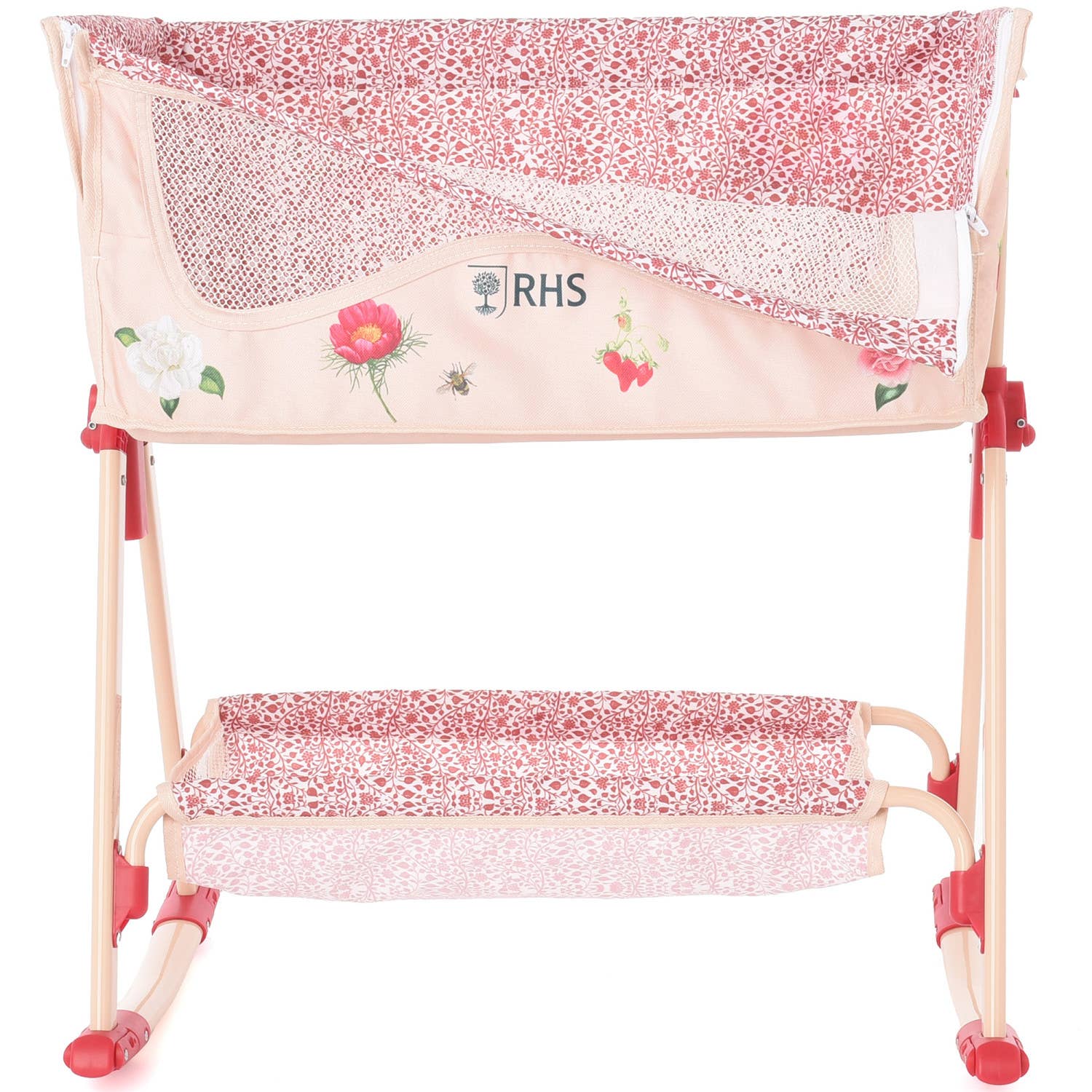 Roma Bedside Crib - Flora