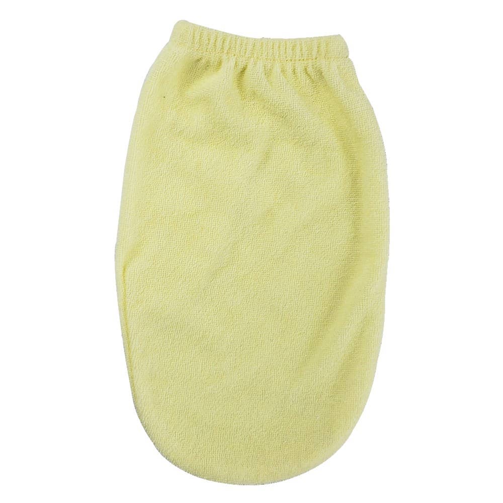 Wash Cloth Mitten: Yellow