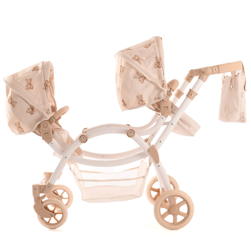 Roma Twin Pram - Teddy Bear
