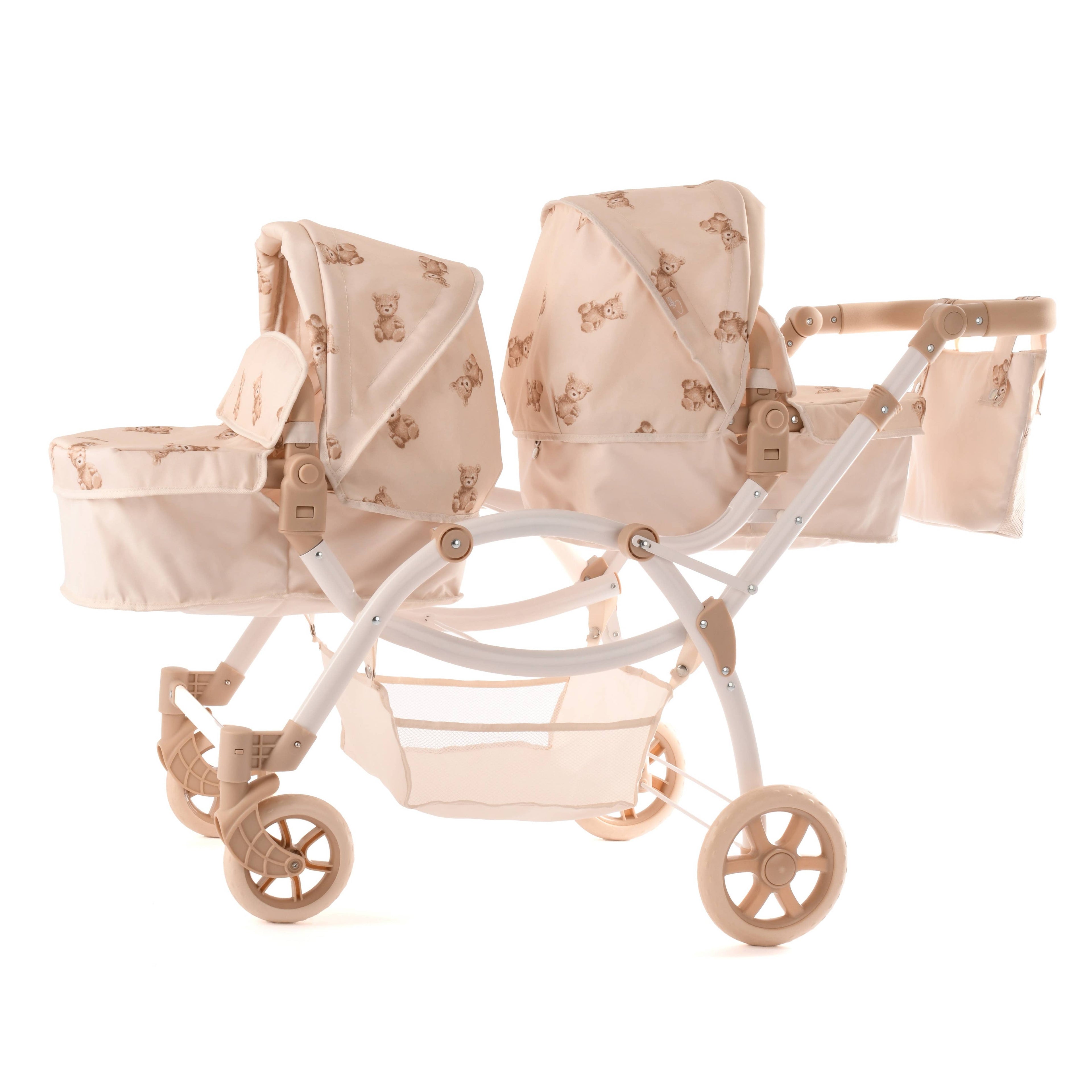 Roma Twin Pram - Teddy Bear