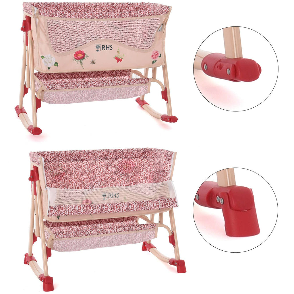 Roma Bedside Crib - Flora