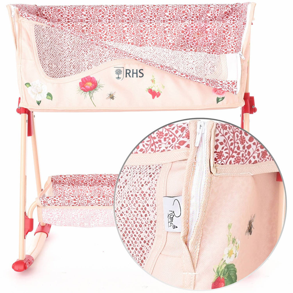 Roma Bedside Crib - Flora