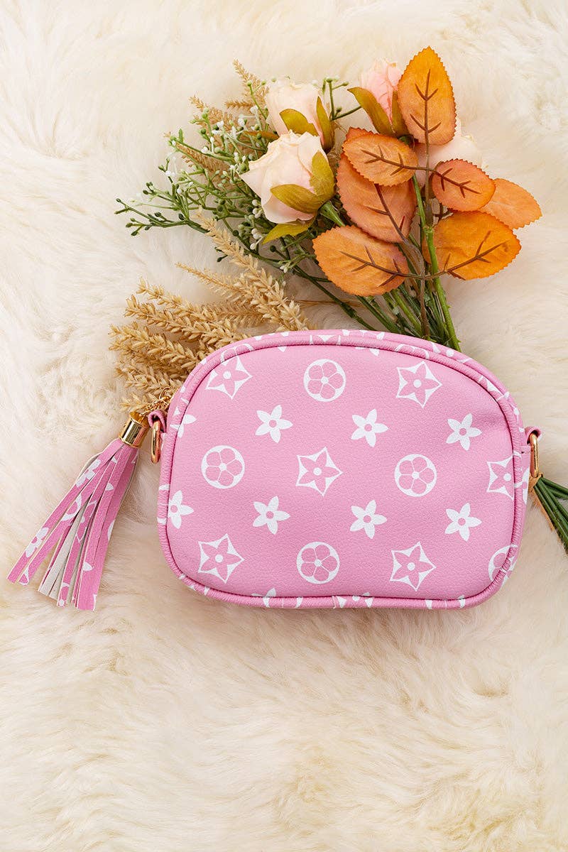 Monogram Inspired Mini Purse - Pink