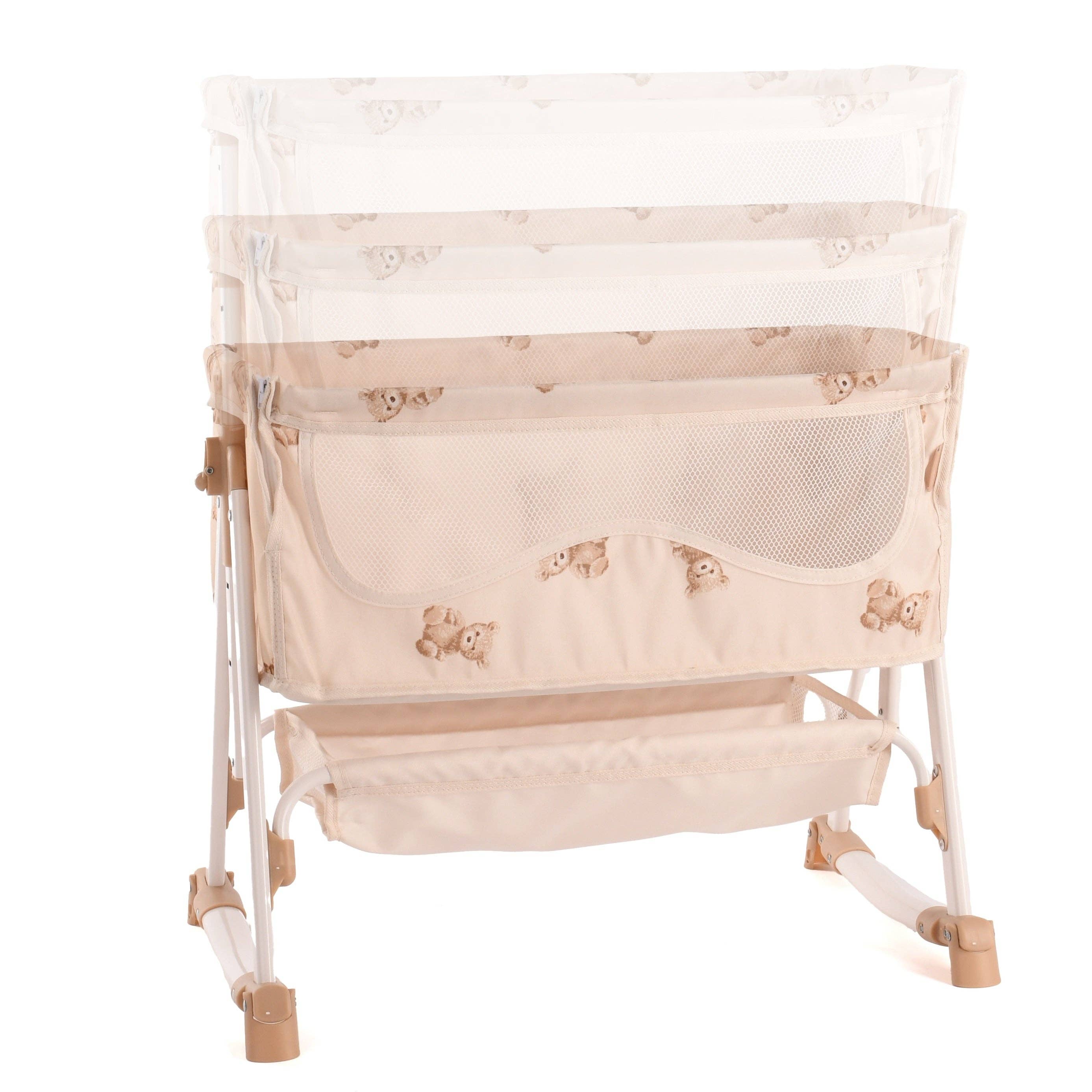 Roma Bedside Crib - Teddy Bear