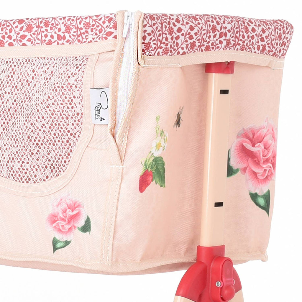 Roma Bedside Crib - Flora