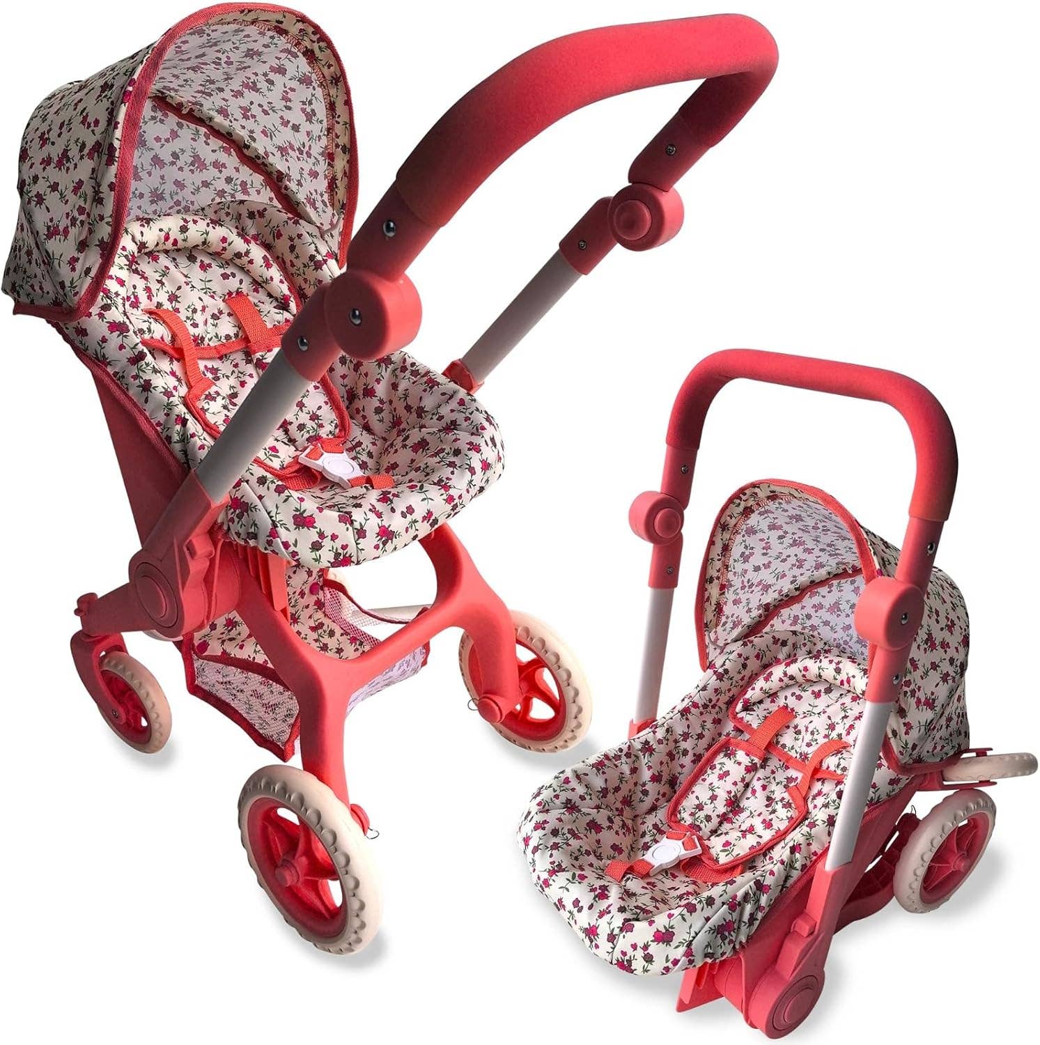 NYDC Car Seat Stroller Combo – Convertible 2 in 1: Floral
