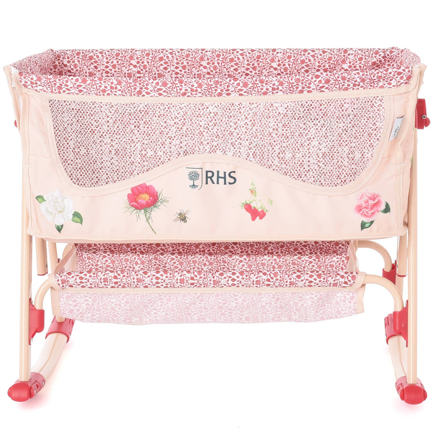 Roma Bedside Crib - Flora