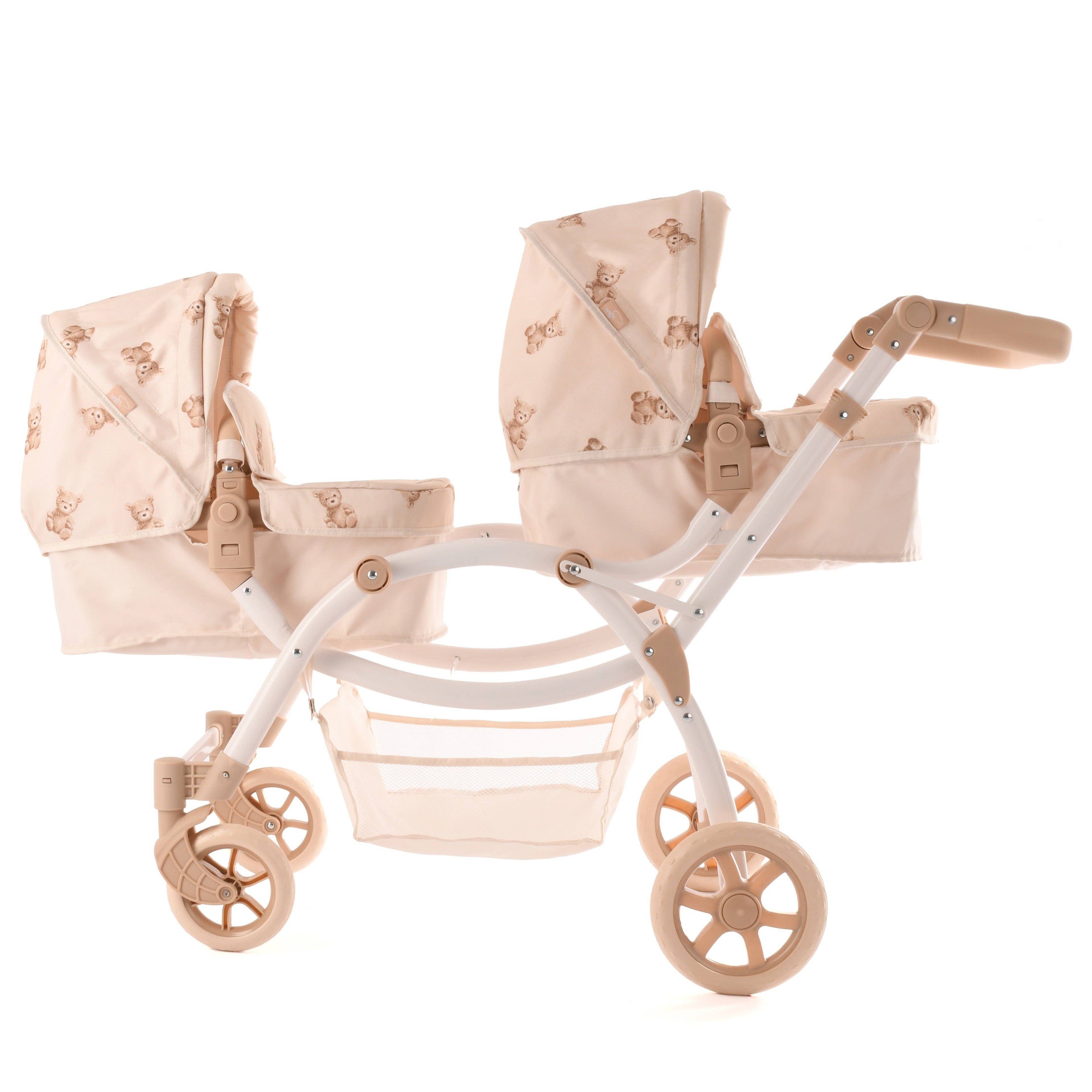 Roma Twin Pram - Teddy Bear