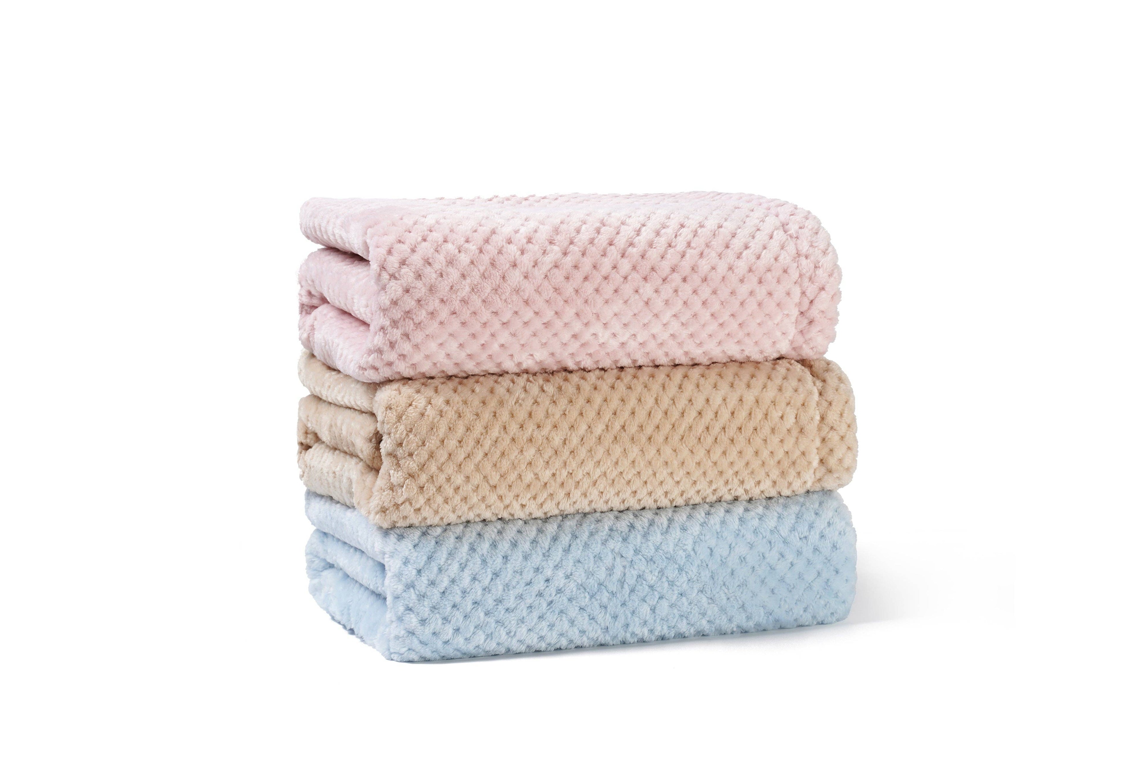 Baby Blanket with Bunny Toy: Blue