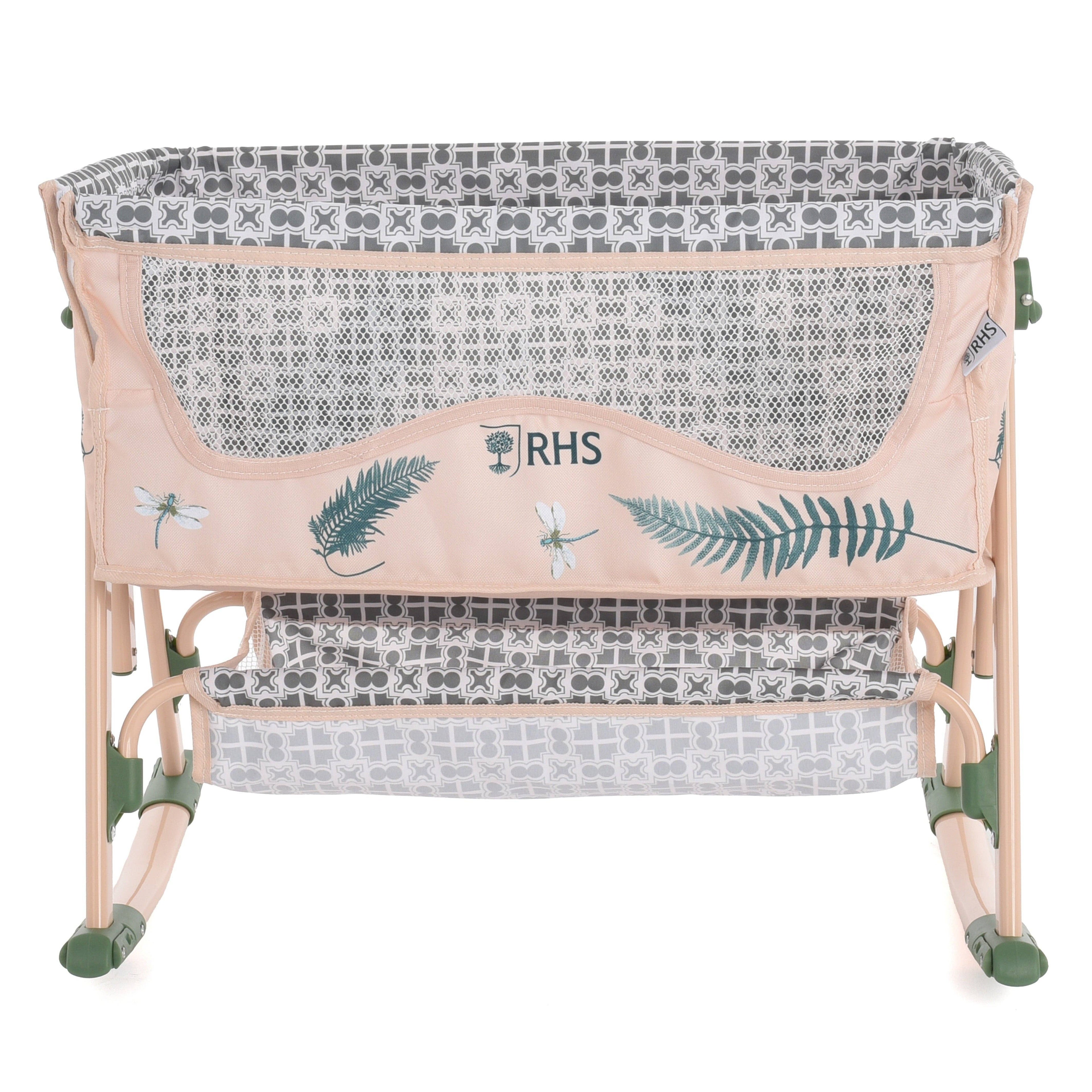 Roma Bedside Crib - Fern