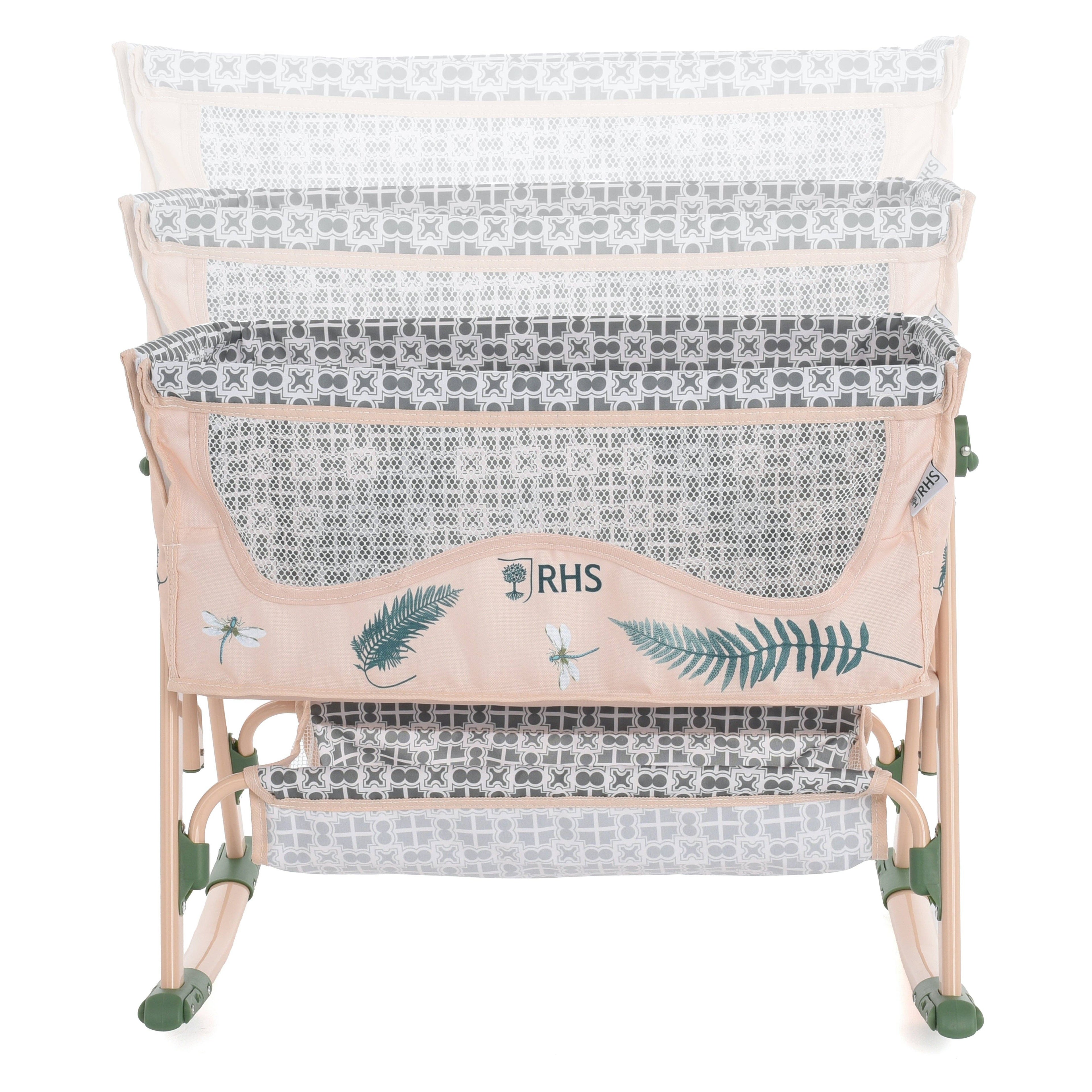 Roma Bedside Crib - Fern