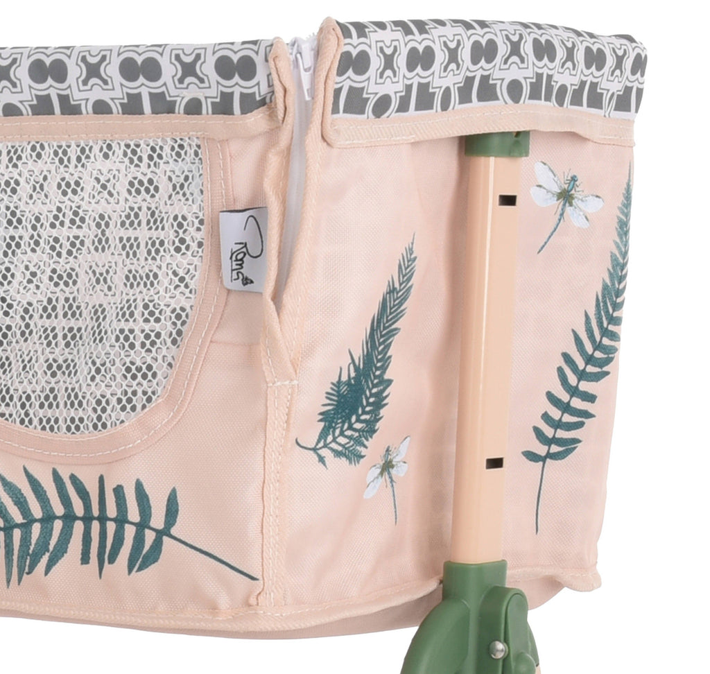 Roma Bedside Crib - Fern