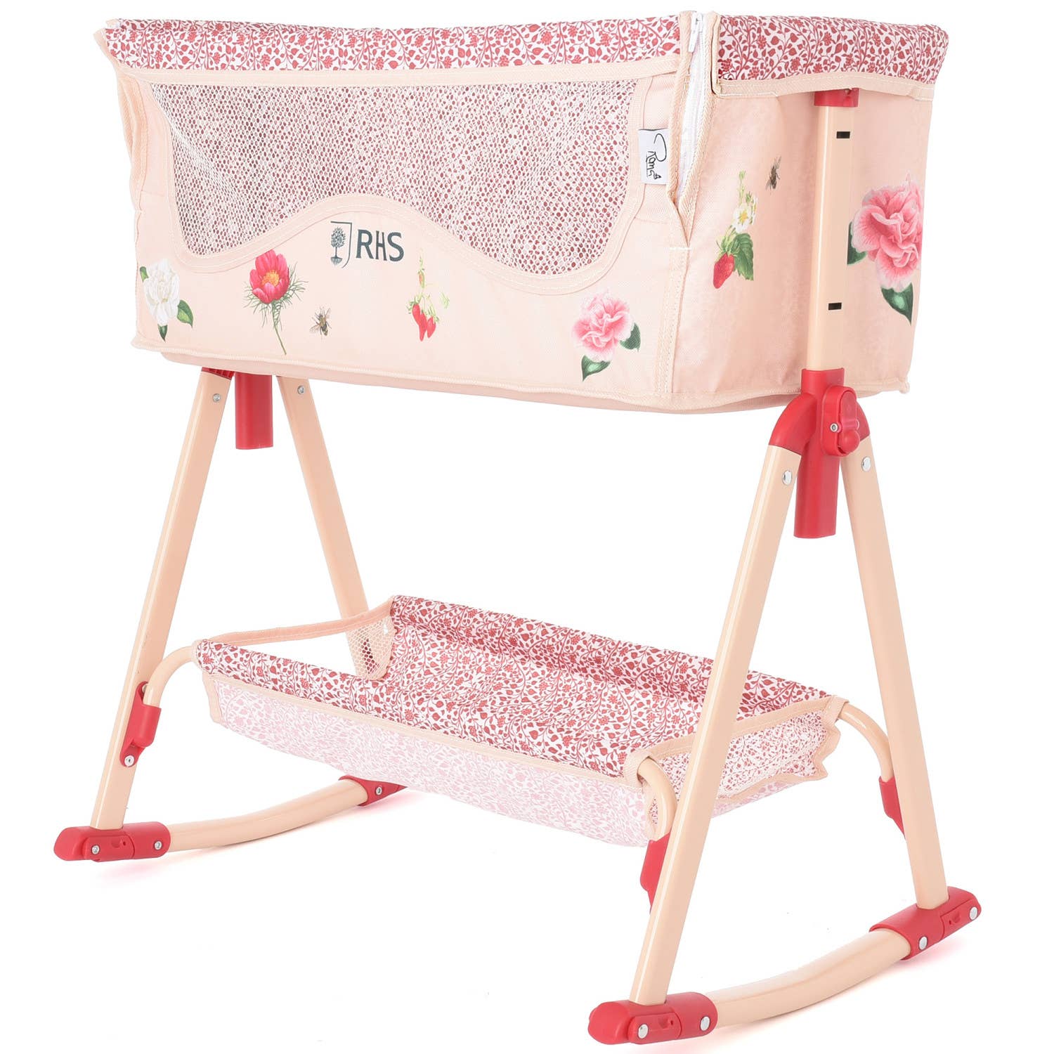 Roma Bedside Crib - Flora