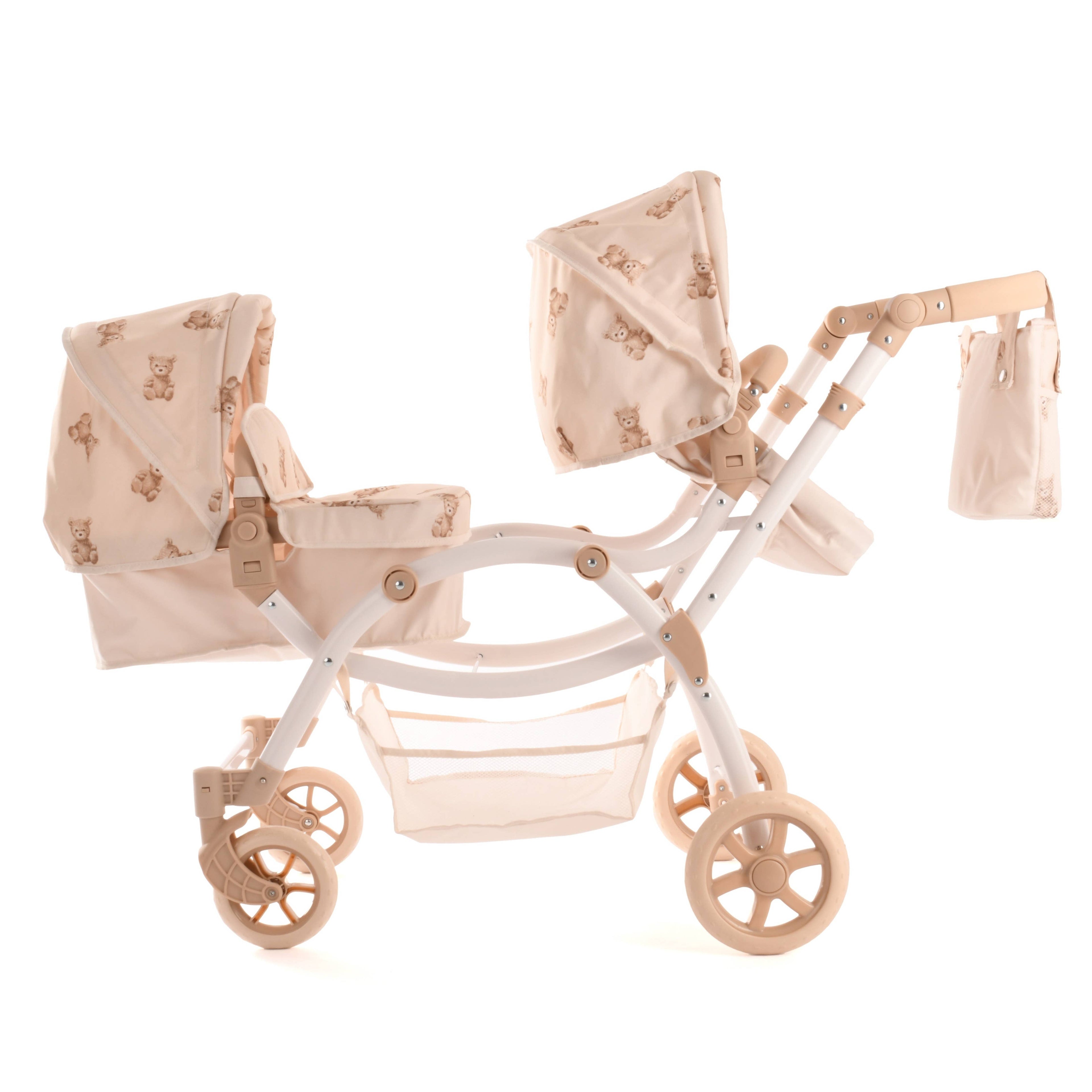 Roma Twin Pram - Teddy Bear