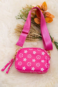 Fuchsia Star Mini Purse | Wide Strap Crossbody Bag for Girls & Tweens