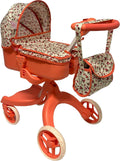 Deluxe Baby Doll Stroller with Matching Diaper Bag