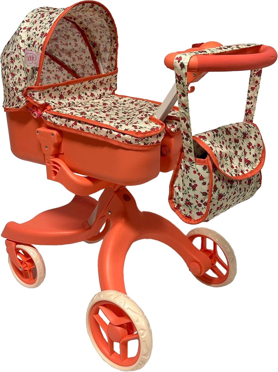 Deluxe Baby Doll Stroller with Matching Diaper Bag