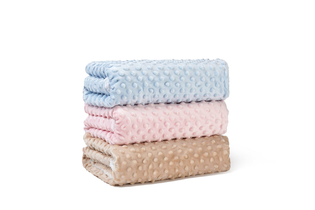 Baby Blanket with Neck Pillow: Blue