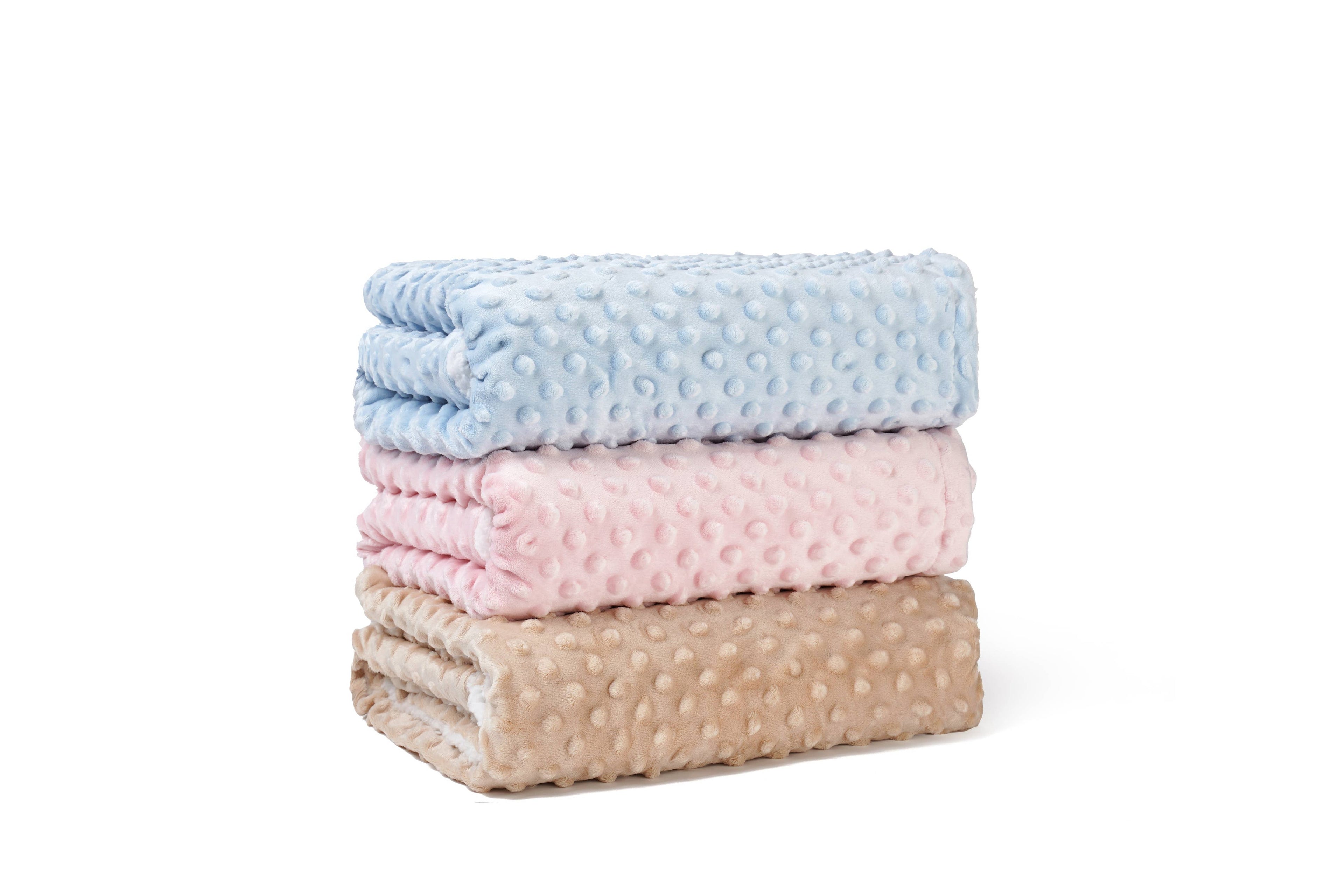 Baby Blanket with Neck Pillow: Blue