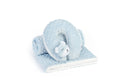 Baby Blanket with Neck Pillow: Blue