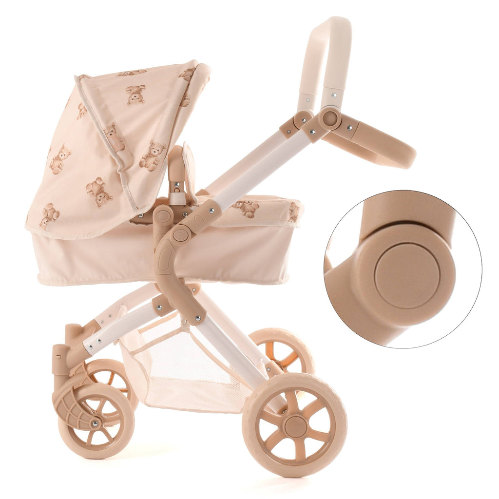 Roma Single Pram - Teddy Bear