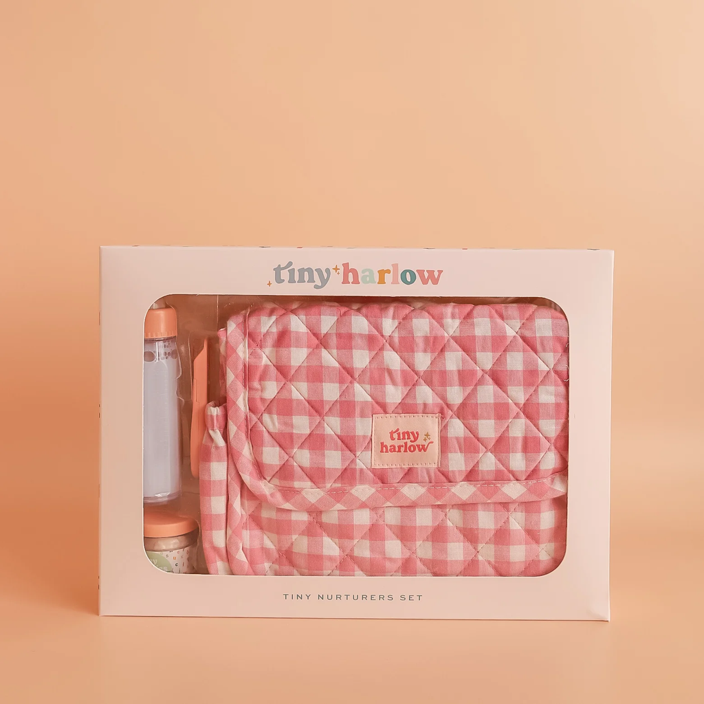 Tiny Harlow Nurturers Set - Pink Gingham